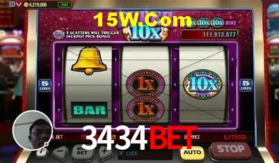 Interface moderna da plataforma 3434Bet